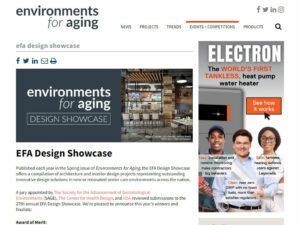 WDG Featured in EFA Design Showcase